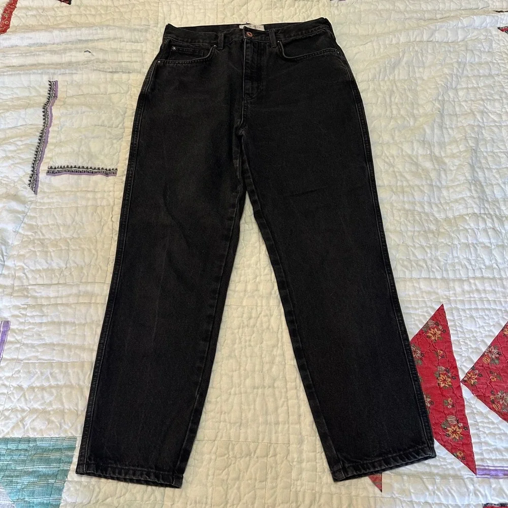 We The Free Jeans Thirty-One Black High Rise Straight Leg Denim